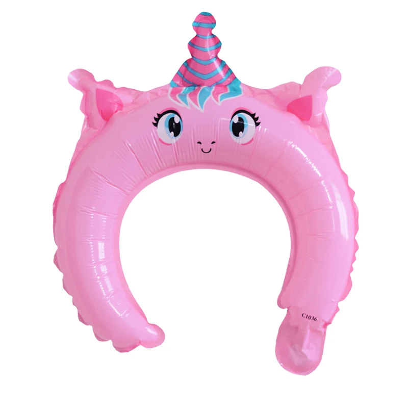Unicorn C 10pcs 10 шт./лот милый Микки повязка на голову "Минни" фольгированный шар кролик медведь животные воздушные шары Детские игрушки День рождения украшения - Цвет: Unicorn C 10pcs