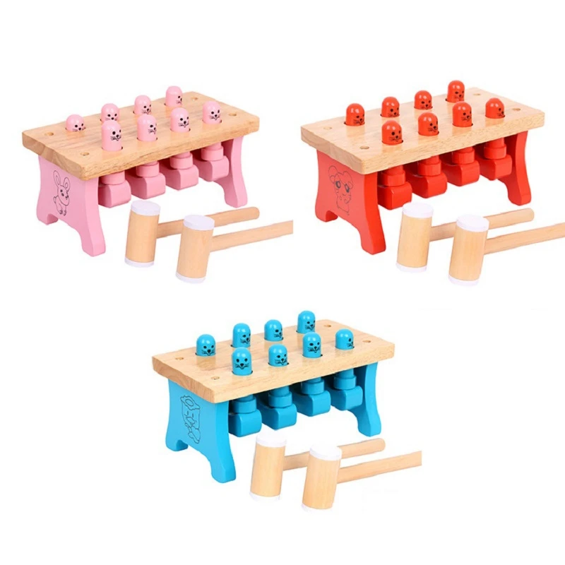 

Children Whac-A-Mole Toys Play Hit Hammering Game Educational Intelligence Training Interactive Toys Kids Gift