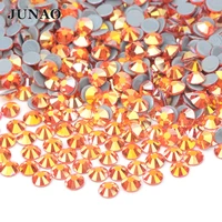 junao ss6 8 10 16 20 30 hyacinth ab hotfix glass rhinestone flatback hot fix strass iron on stones appliques for clothes