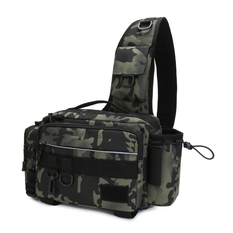 

Multifunctional Outdoor Fishing Tackle Bag Waterproof Waist Shoulder Crossbody Dropshipping