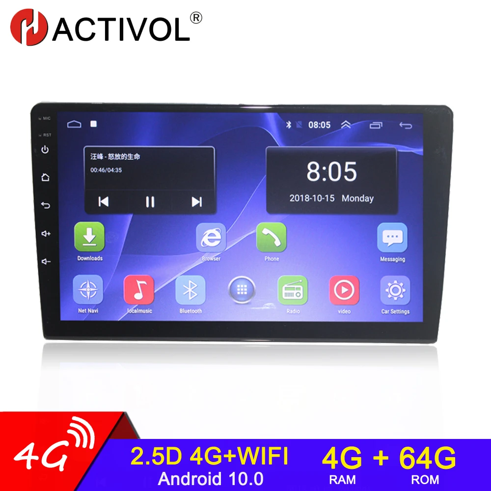 Автомагнитола 2 Din мультимедийный видеоплеер на Android 10 для Volkswagen Nissan Hyundai Kia toyota 9/10