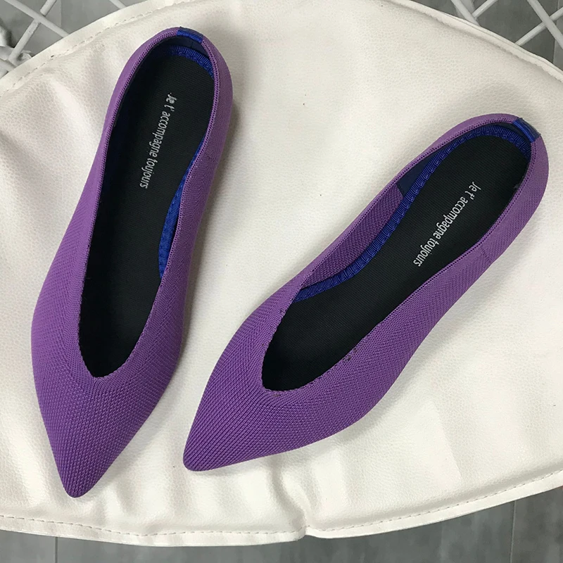 2 Женская обувь на плоской подошве; Zapatos De Mujer; сезон осень; коллекция года; лоферы; Ballerine Femme tenis feminino; повседневная черная женская обувь на плоской подошве с острым носком - Цвет: 2