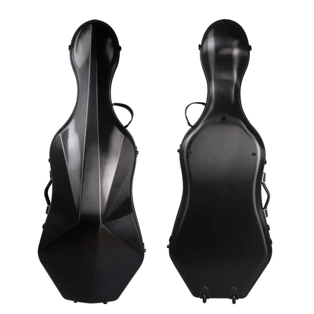 white Full Size Cello Case 4/4 Carbon Hard Glare 4.2 kg | Violin Parts & Accessories