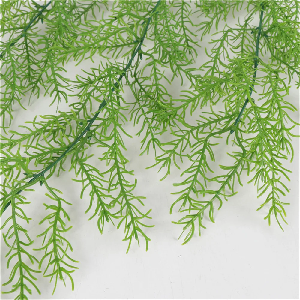 

105CM Artificial Plants Long Pine Needles Rattan Fake Plant Wall Hanging Vine Decorattion Flower Basket Garden Leaf