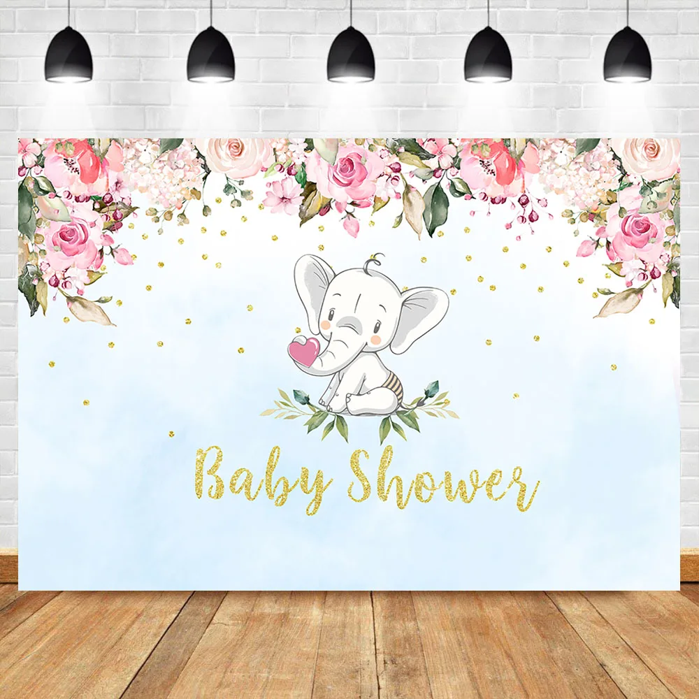 NeoBack Слон детский душ фон это мальчик вечерние баннер фотография Фон торт стол