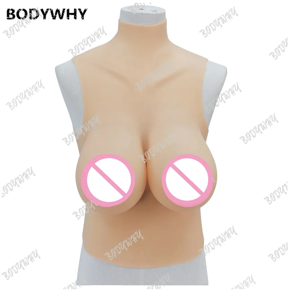 High Quality Fake Dressing Artificial Breast Simulation Artificial Breast Silicone Drop-Type Large Cup Breast
