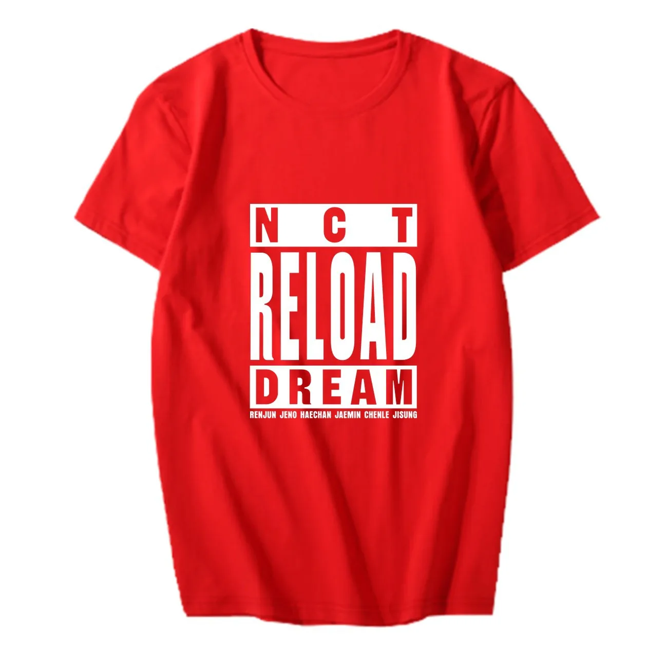 

KPOP NCT DREAM 2020 3rd Album <Reload> Support T-shirt K-pop NCT DREAM Short Sleeve Tshirt Summer Loose Tops Fan Collection Gift