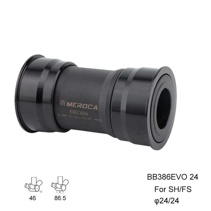 

Bicycle Bottom Parts BB386 Road Bike Press-in Bottom Bracket 24 mm Crankset Center Adapter