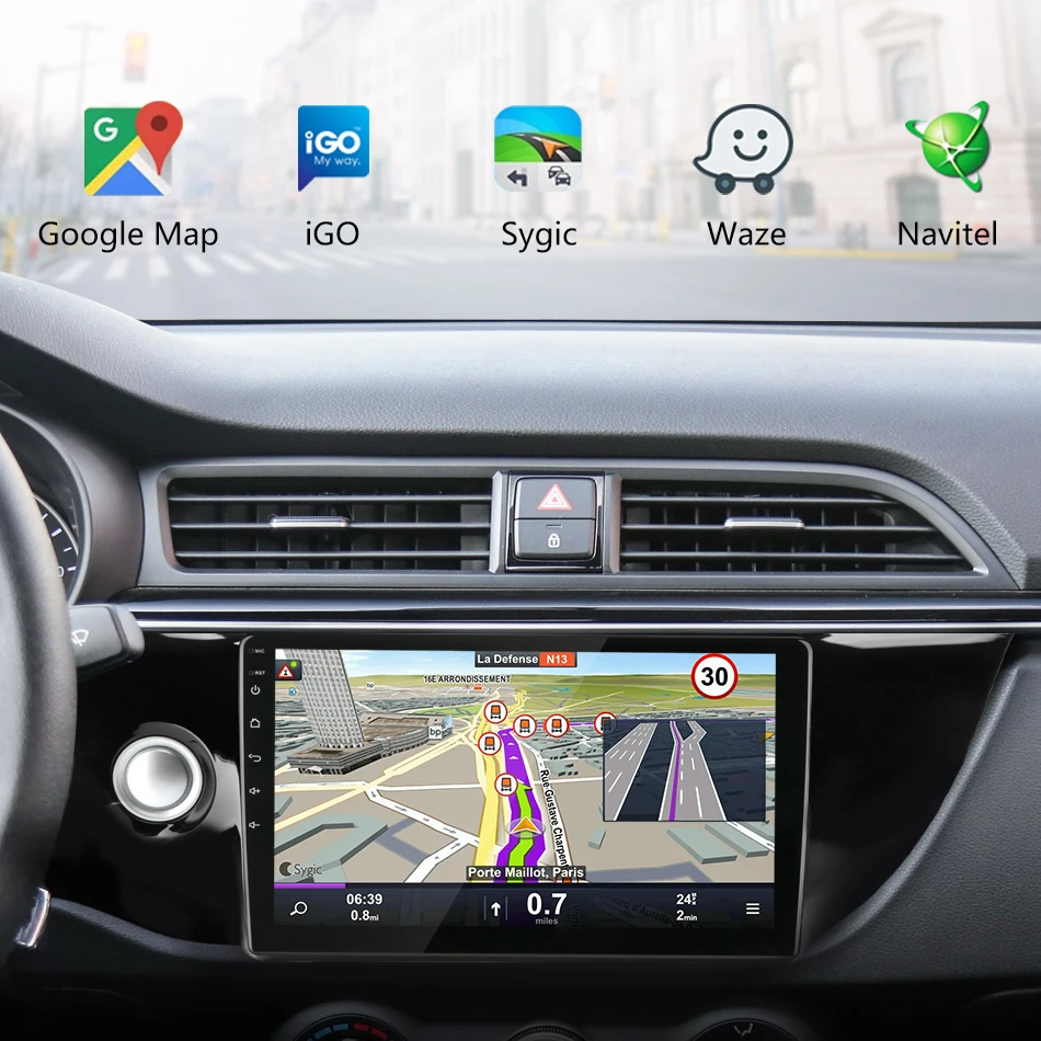 Vtopek 1" 4G wifi Android автомобильный Радио плеер 2G+ 32G DSP Мультимедиа Видео плеер 2 Din DVD gps навигация RDS для KIA RIO 4