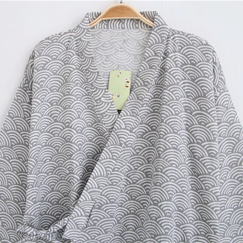 Японское кимоно из хлопка Jinbei Пижама для мужчин одежда сауны спа свободная
