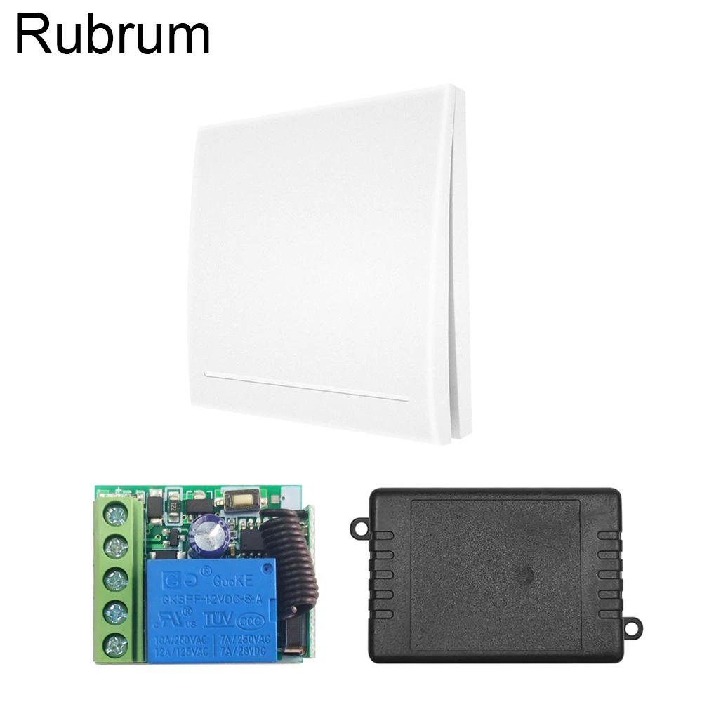 Rubrum 433 МГц Универсальный беспроводной умный релейный модуль приемника DC 12 В 1CH