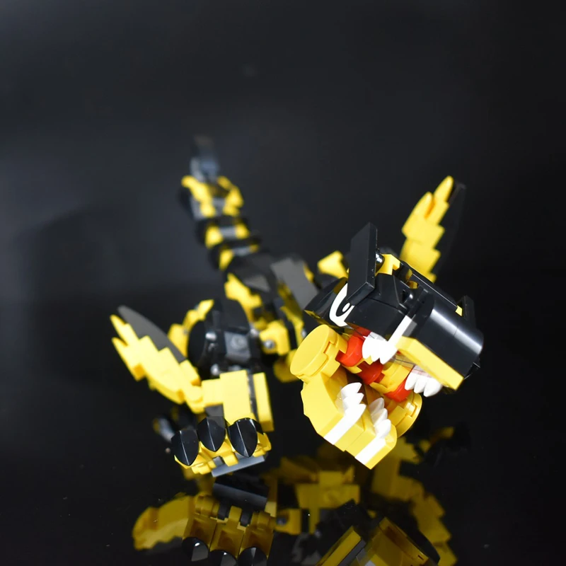 PS4/XBOXONE Monster Hunter Q версия Tigrex блоки DIY модель Speelgoed мини игрушка фигурка Voor Kinderen |