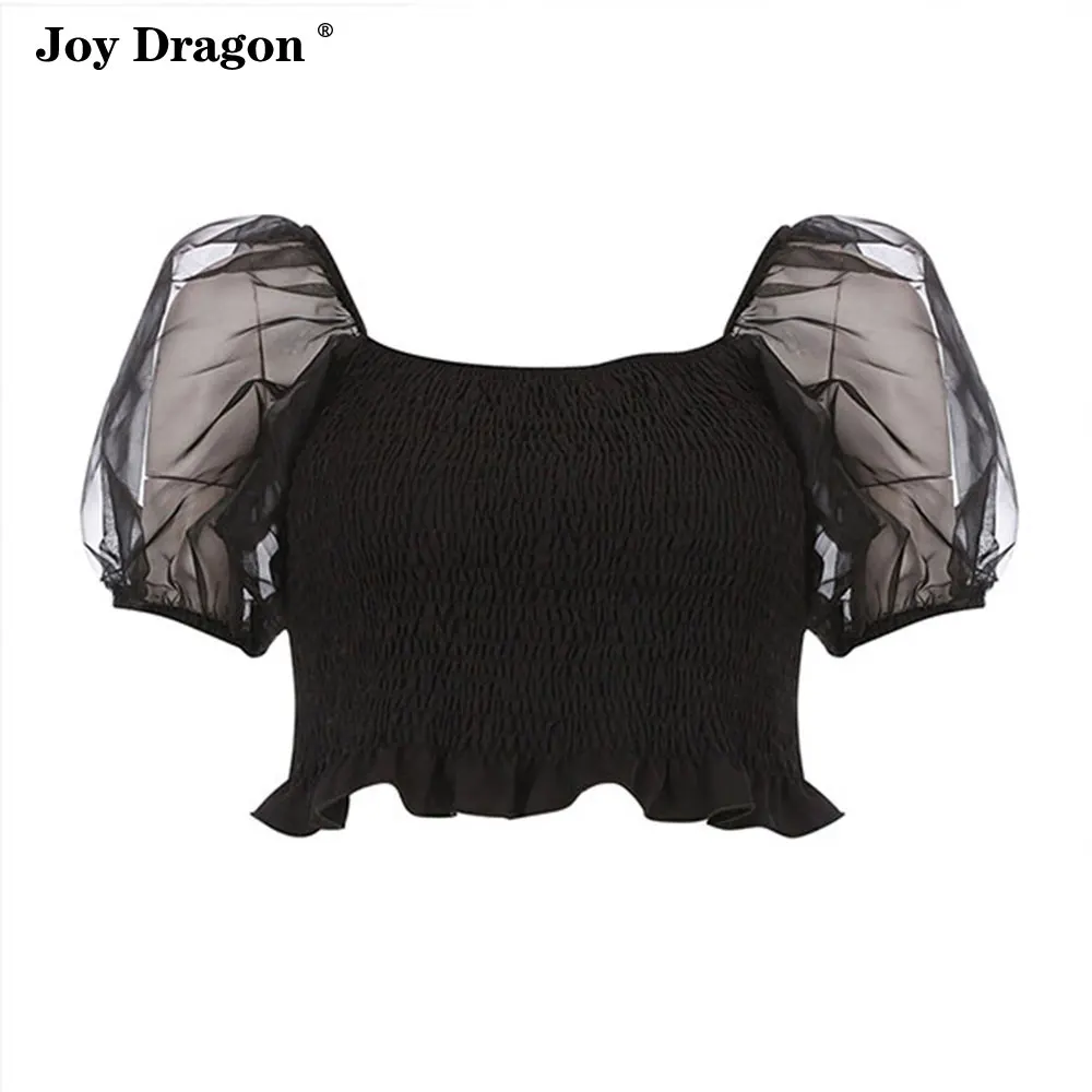 Женский модный свободный дизайнерский топ с фонариками повседневные облегающие