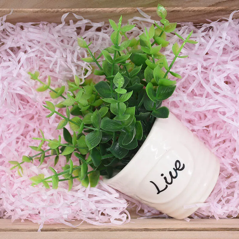 50 г измельченная сморщенная бумажная рафия DIY сухая соломинка измельченная бумага наполнитель «Трава» Свадебная вечеринка украшение Подарочная коробка Упаковка