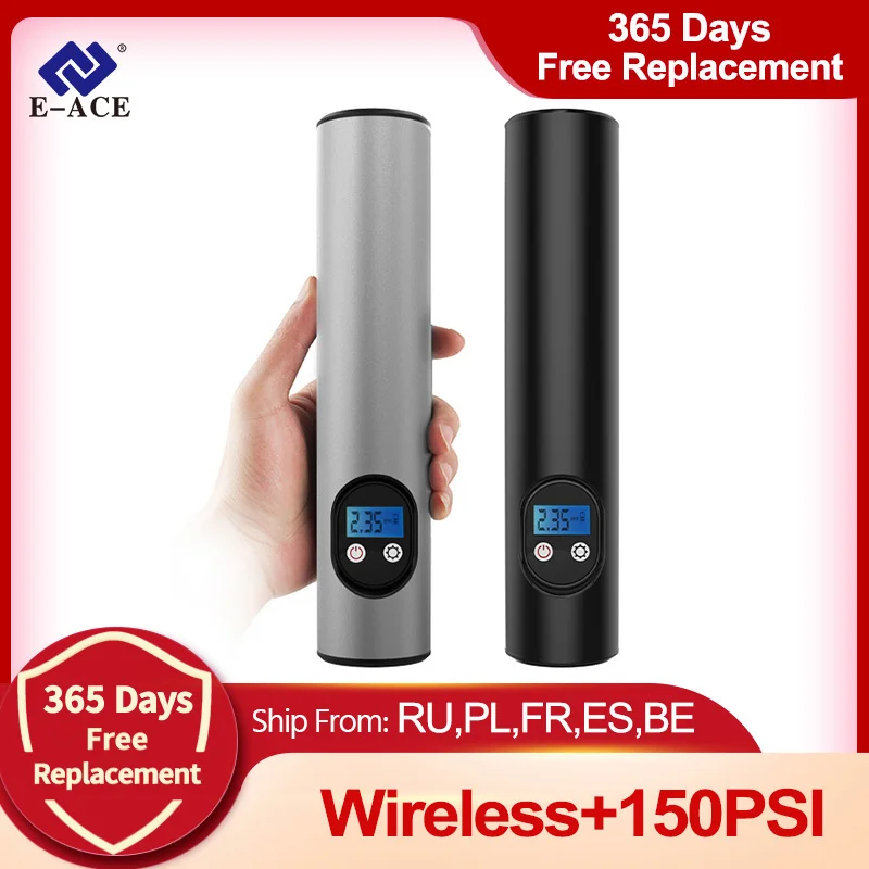 E ACE компрессор для автомобилей 150PSI воздушный насос с Батарея Портативный