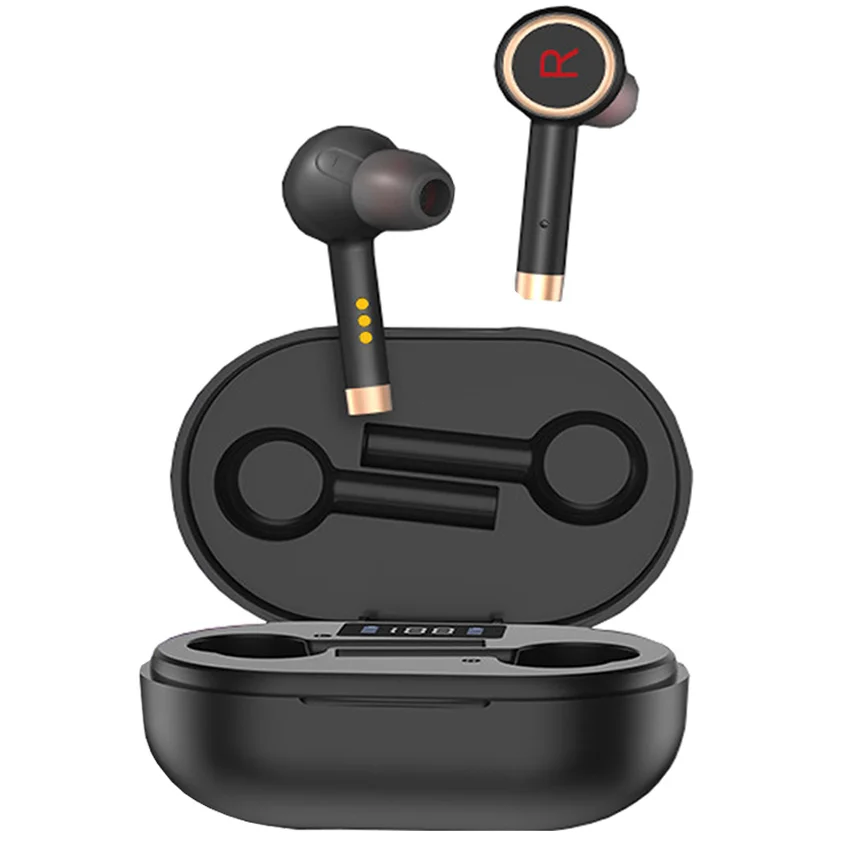 

L2 Wireless Earbuds Headphones Noise Cancelling V5.1 Bluetooth Earphones In-Ear Touch Control Stereo Bass Sports Headsets Mic