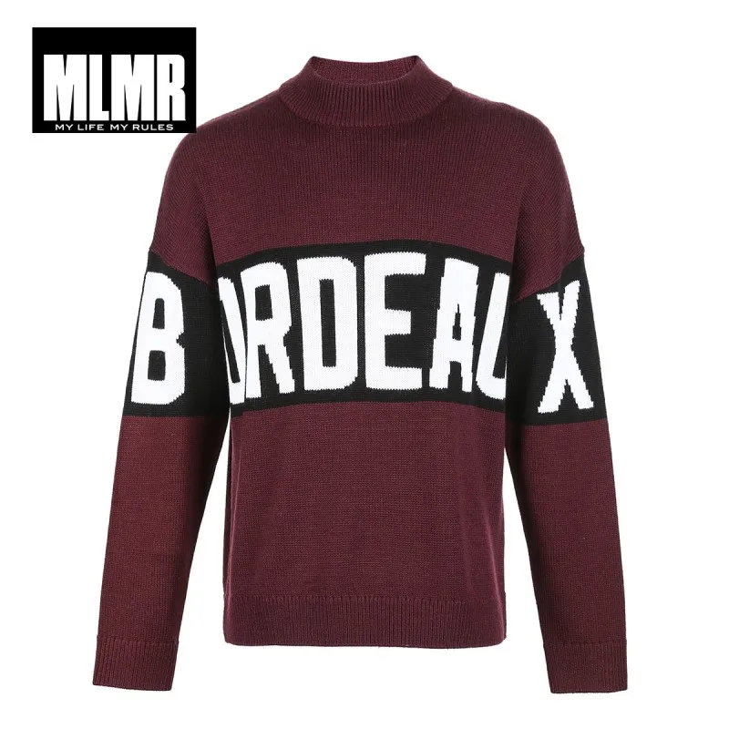 Мужской шерстяной свитер JackJones трикотажный пуловер оверсайз с надписью 218425522 |