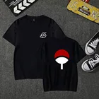 Новинка 2021, женский свободный топ с коротким рукавом и логотипом Наруто, Модный повседневный топ с коротким рукавом, футболки с графическим рисунком, рубашка в стиле Харадзюку