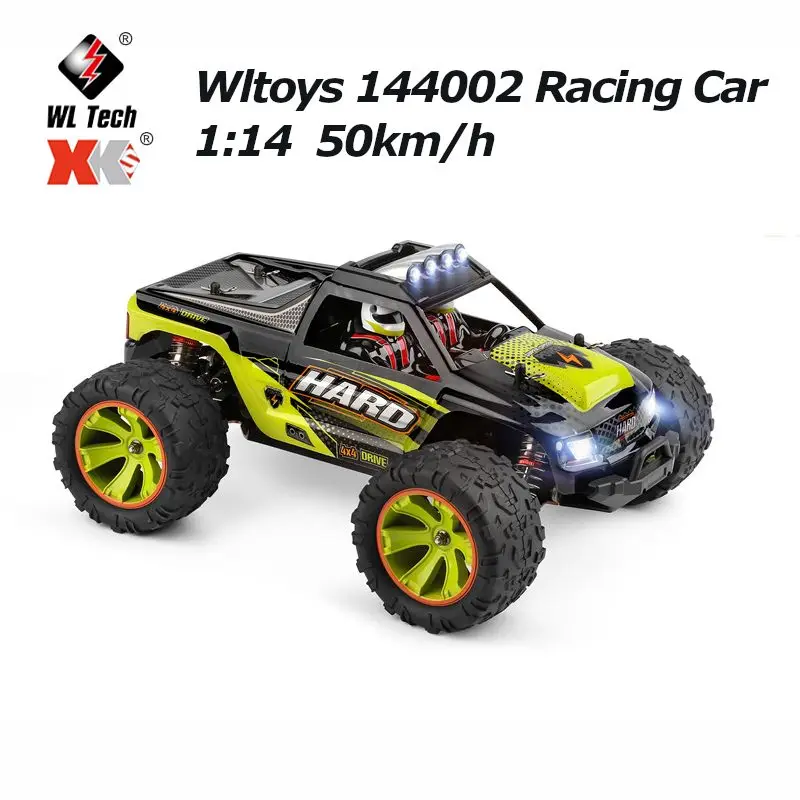 

1:14 Wltoys 144002 50 км/ч 2,4 ГГц гоночный автомобиль 4WD из сплава металла Дрифт транспортных средств радиоуправляемая гусеничная модель RTR игрушки де...