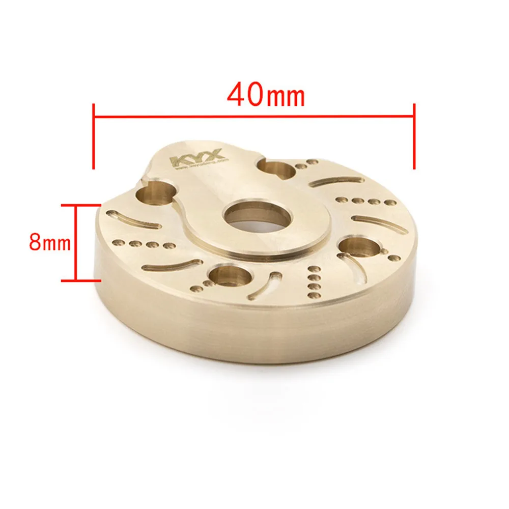 

Universal Front Rear Steering Knuckle Cap Brass Axle Covers for RC Model Car Axial Capra UTB Modification Parts Counterweight