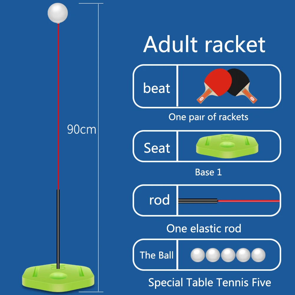 14 шт. портативный Настольный теннис тренажер для настольного тенниса мягкий вал