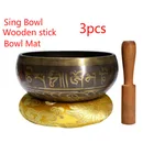 Тибетская Поющая чаша ручной работы из Непала, Размер 7, Гималайская буддийская чаша фэншуй для звуковой музыкальной терапии йоги медитации ручной работы пения