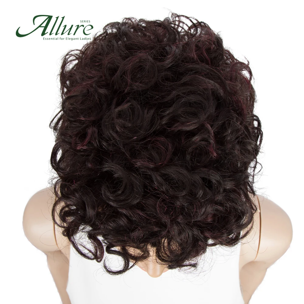 Натуральный короткий парик для темных женщин кудрявые человеческие волосы