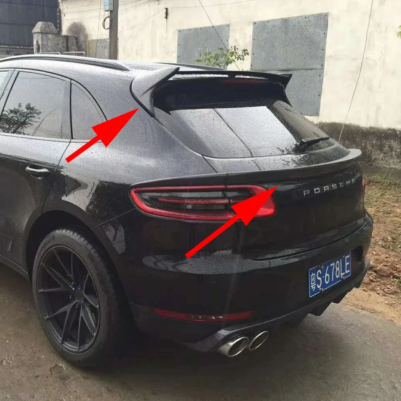 Спойлер на заднюю крышу из углеродного волокна средние крылья багажника для Porsche