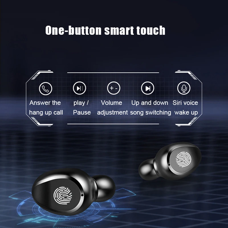 Soulusic F9 наушники вкладыши TWS с 5 0 Bluetooth Беспроводной светодиодный Дисплей