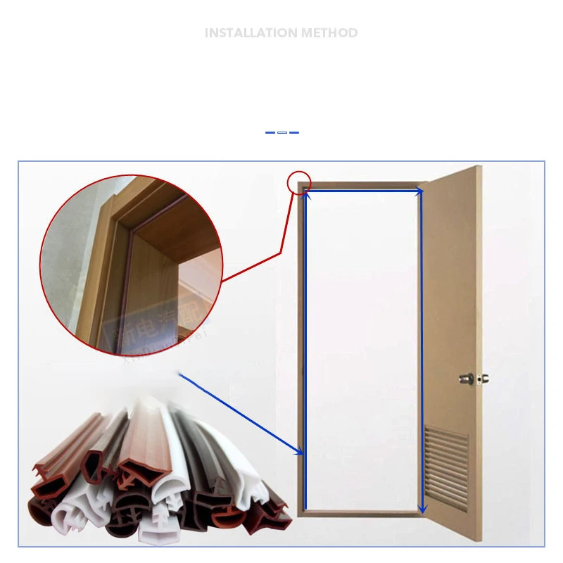 Уплотнительная лента для дверей и окон пылезащитная силиконовая уплотнения звук