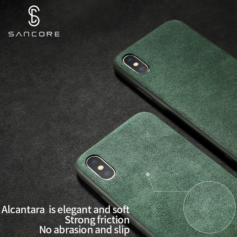 Чехол для телефона SanCore iPhone X XS Max чехол с логотипом на заказ алькантара из ТПУ в