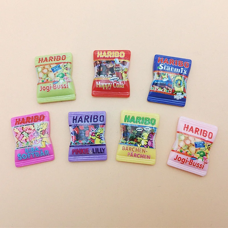 20 шт. японская мультяшная имитация конфет с плоской задней стороной каучук