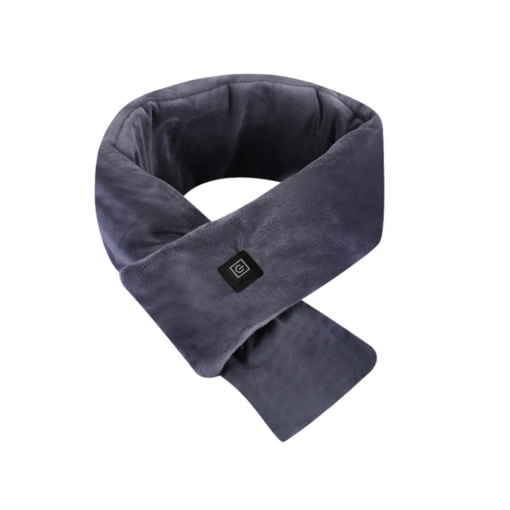 

3 Colors Newest Electric Heated Scarf USB Charging Adjustable Heating Neck Scarf Unisex Winter Protector Keep Warm Accessories