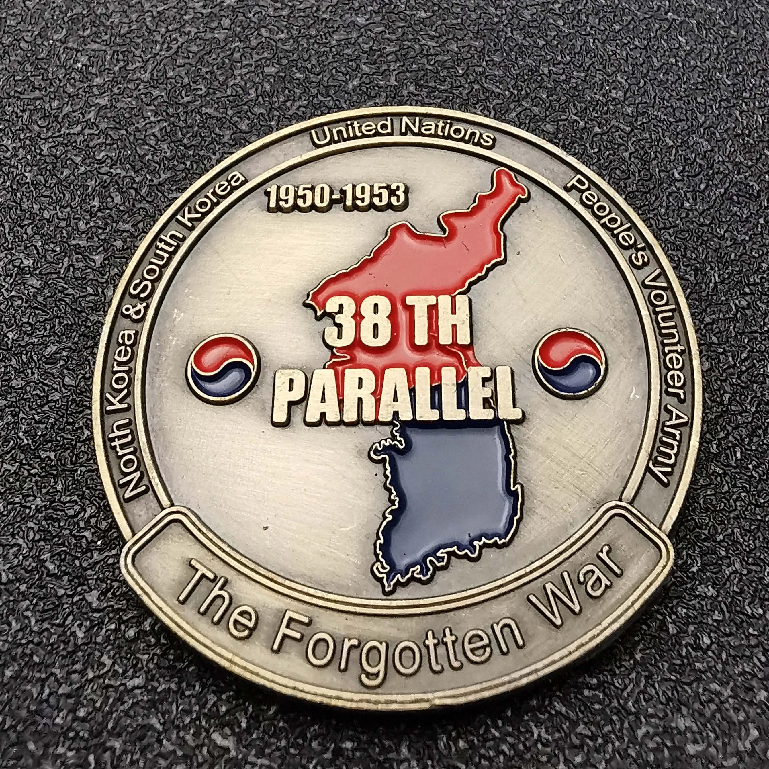 Military Challenge Coin 1950-1953 US.Army IX Corps 38TH Parallel Korean War Forgotten Commemorative | Дом и сад
