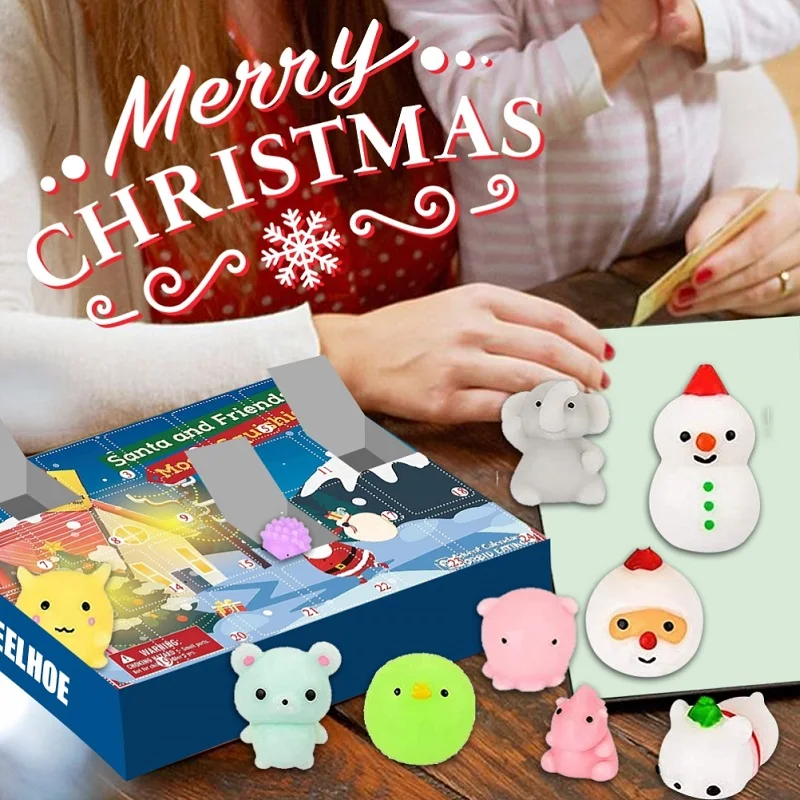 

2021 Christmas Advent Calendar 24 Days Countdown Calendar Blind Box Relieve Stress Toy Education Toys Gift for Kids Adults New