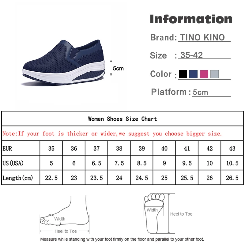 

Woman Loafers Platform Casual Ladies Shoes Women Sneakers Air Mesh Wedges Shoes Slip-on Soft Bottom Female Autumn Footwear 2020