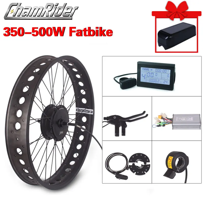 Bestellen Fett Bike Elektrische Rad 48V 500W Schnee Bike Kit 36V 350W Elektrische Bike Conversion Kit 4,0 Rad Ebike Kit MXUS XF15-Fat Hub Motor