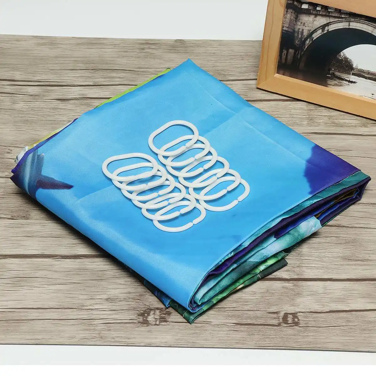 Xueqin занавеска для глубоководного душа с дельфином из полиэстера