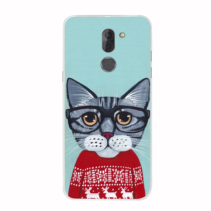 Мультфильм узорчатый чехол для Alcatel Работает с любым оператором 3X3 X 5058y 5058i Чехол