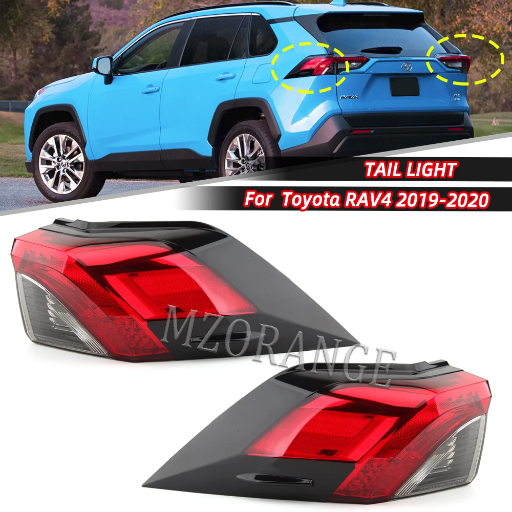 

Car LED Rear Lamp 2019-2020 For Toyota Rav4 RAV4 LED BACK Lamp DRL+Turn Signal+Brake+Reverse USA Version Car Accessories