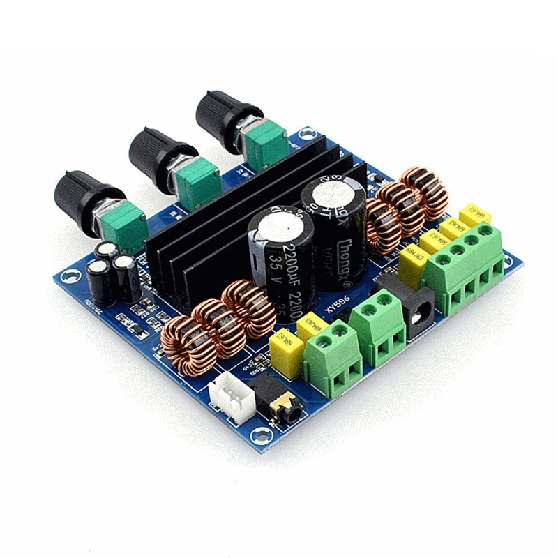 2 1 цифровой o Мощность Плата усилителя 2X80 Вт + 100W TPA3116D2 сабвуфер усилитель DC12 26V МГц
