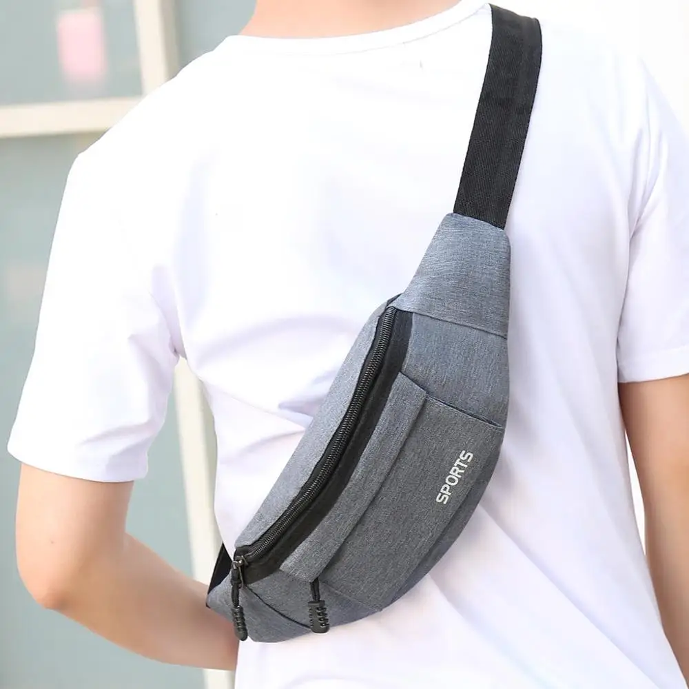 Мужская Женская поясная сумка для отдыха модная Оксфорд спорта фитнеса простая