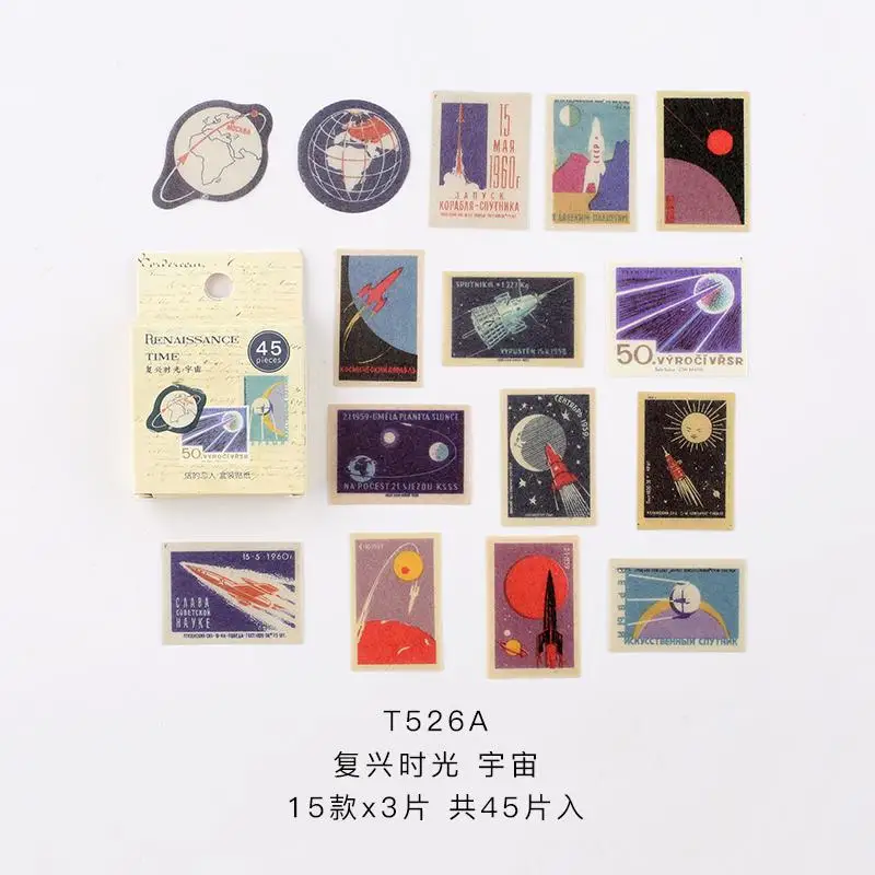 45 шт./упак. счастливый кемпинг мини Бумага Стикеры украшения Diy Ablum дневник в стиле Скрапбукинг этикетка Стикеры милые канцелярские принадлежности - Цвет: D