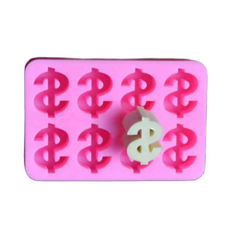 $ Dollar Symbol Money Sign Silicone Fondant Mold, Chocolate Mold, Cake Decoration Tools,USD Cake Mold H542