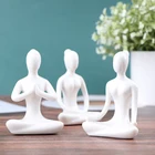 Статуэтка из 6 моделей для медитации, йоги, статуэтка, керамическая фигурка для йоги, декоративное украшение