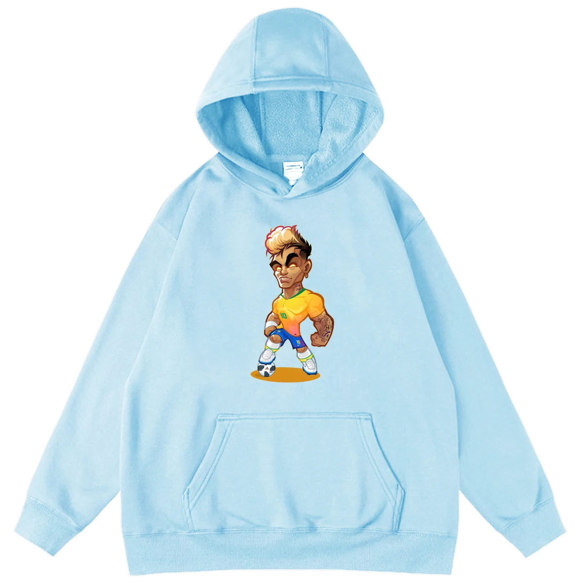 

2021 Spring Oversized Hooded Neymar Da Silva Men's Comfy Pure Hoodies Classic Hoody Pullover Sweatshirt Men Teen Hip Hop Hoodie