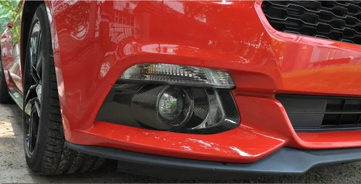 1 пара высокое качество полностью натуральное углеродное волокно автомобильные