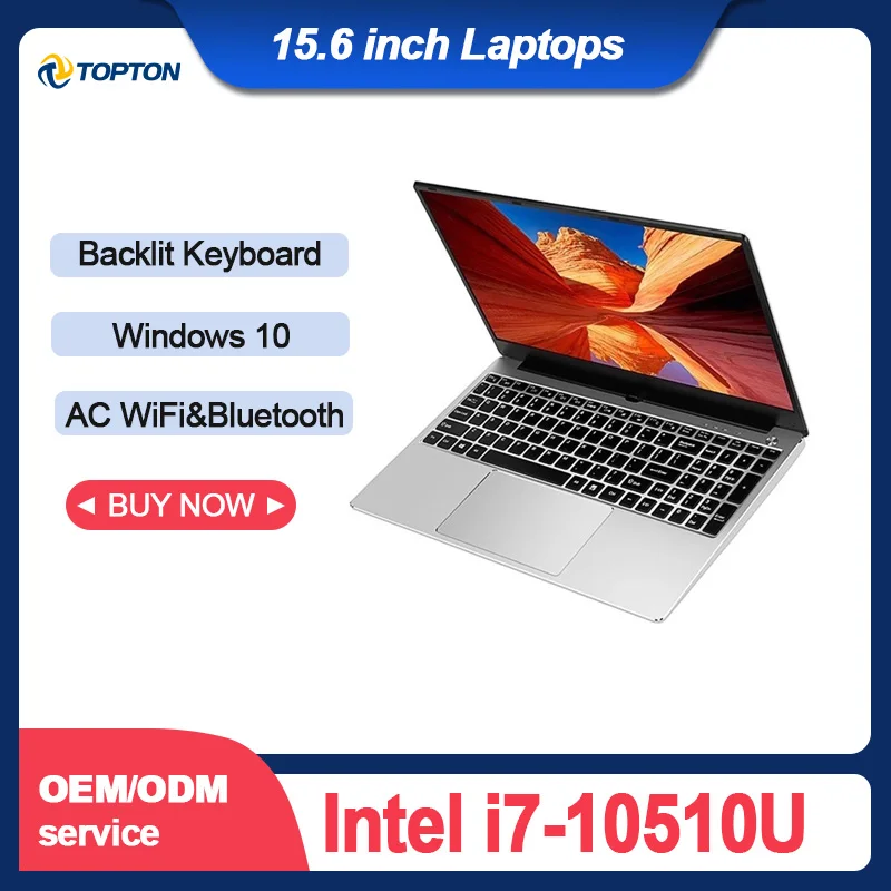 15 6 дюймов Тетрадь Core i7 10510U и ультратонких ноутбуках 8G/16G/32G Оперативная память 256