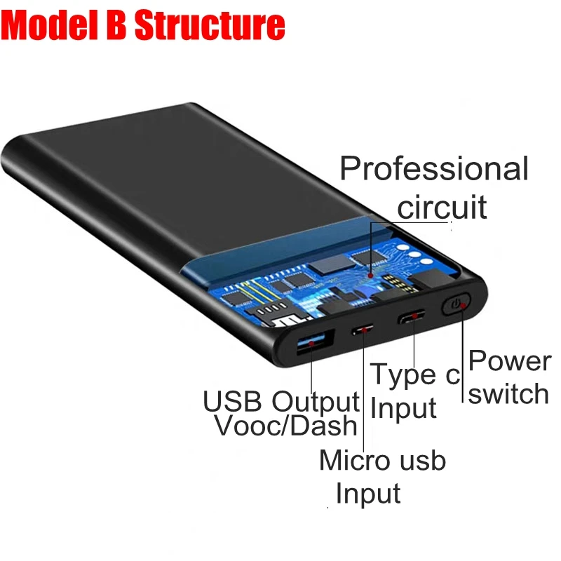 Vooc Dash внешний аккумулятор 10000 мА/ч внешний аккумулятор 5В 4А зарядное устройство для Oneplus 7 Pro 7T 5T 5 6 6T Oppo Reno R17 R15 R11 huawei Superchage SCP