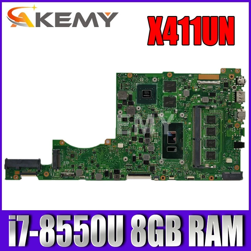 

X411UN материнская плата REV2.0 для ASUS X411UN X411UNV X411UA X411U Материнская плата ноутбука i7-8550U 8 Гб Оперативная память MX150-GPU